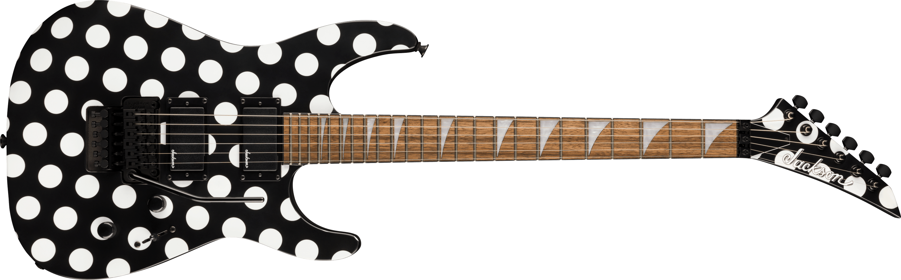 ギター Jackson Stars RRV2 polka dot Jackson X Series Soloist SLX DX Electric Guitar - Polka Dot